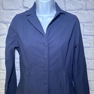 Kerrits Equestrian Competitor Coat Navy Horse Riding Jacket Stretch Small